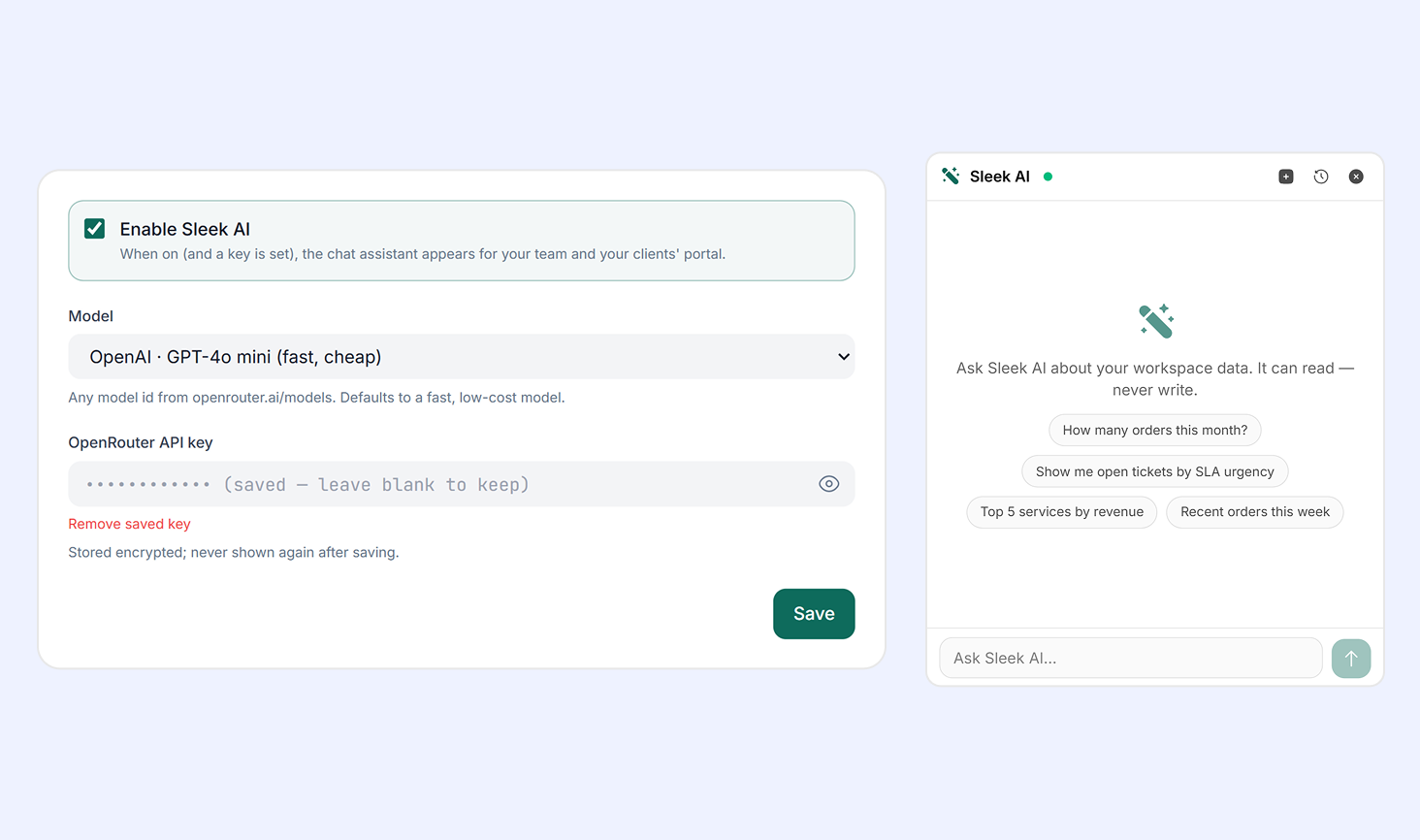 how it works sleek ai
